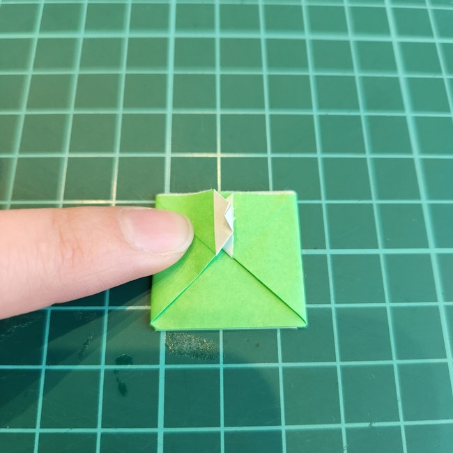 折り紙でミッフィーの指人形｜作り方折り方②体(20)