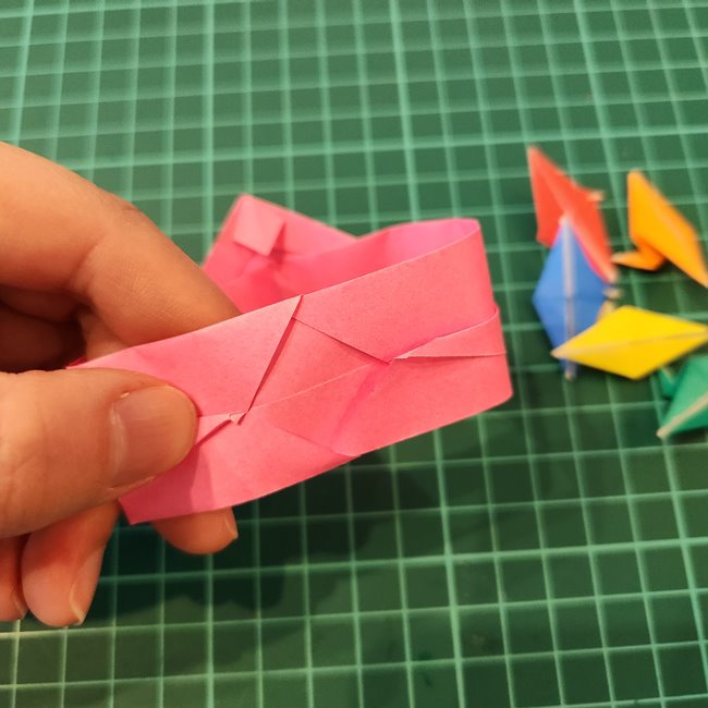 ポケモンZリング(ゼットリング)の折り紙の折り方作り方④組み合わせ(6)