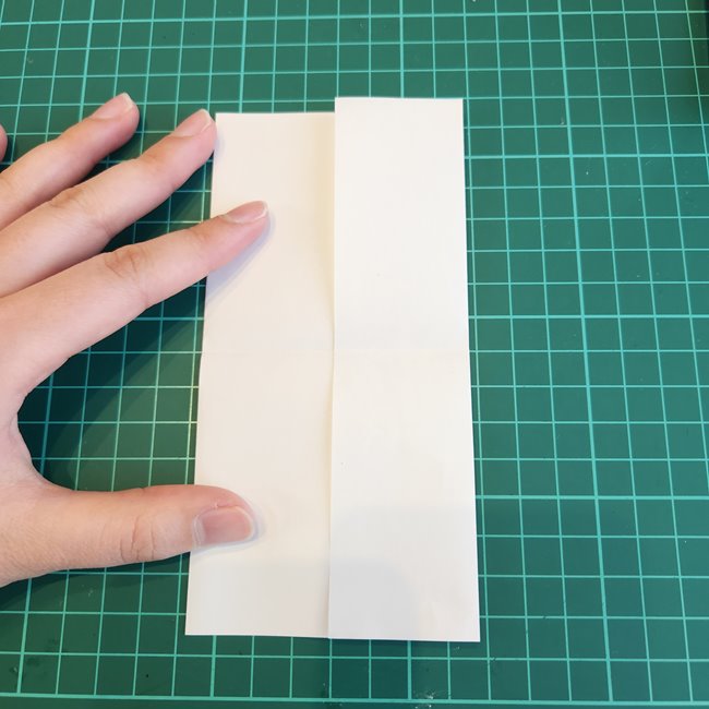 ミッフィーの折り紙 ぴょんぴょん飛ぶ折り方作り方①顔(6)
