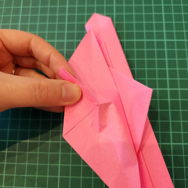 ポケモンZリング(ゼットリング)の折り紙の折り方作り方②リング後半(7)