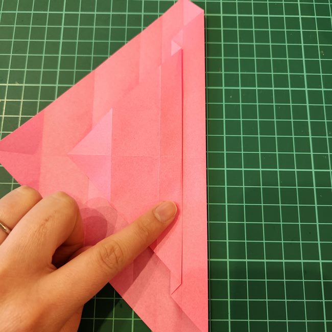 ポケモンZリング(ゼットリング)の折り紙の折り方作り方①リング前半(17)