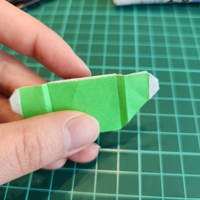 折り紙でミッフィーの指人形｜作り方折り方②体(22)