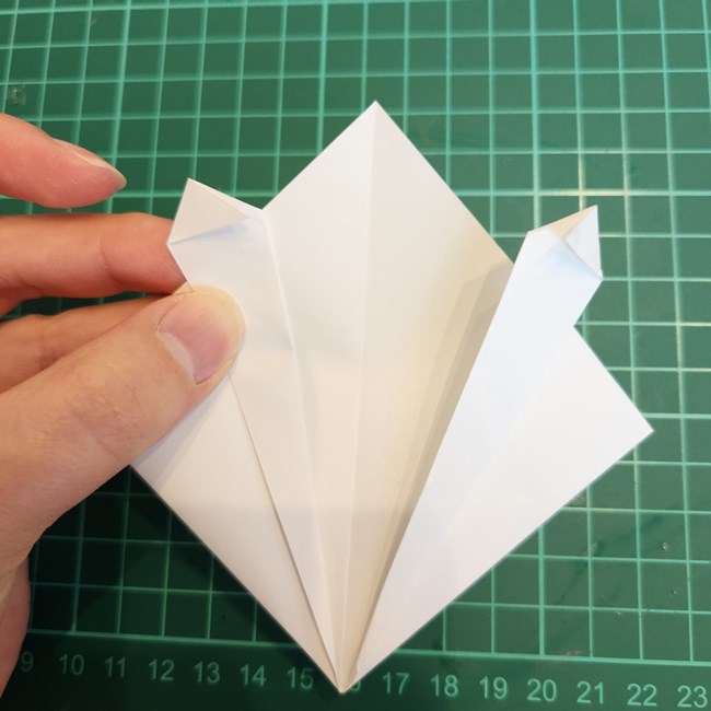 ちいかわの顔の折り紙｜簡単な折り方作り方(9)