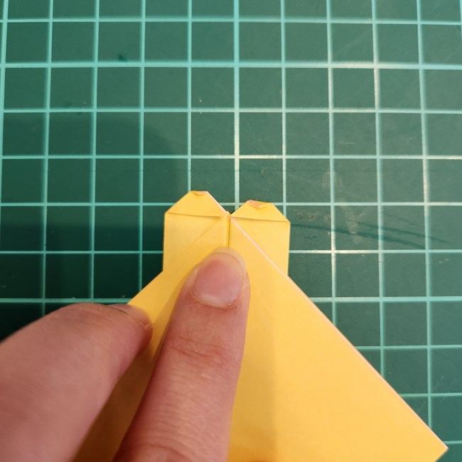 ちいかわ うさぎの折り紙の簡単な折り方作り方(8)