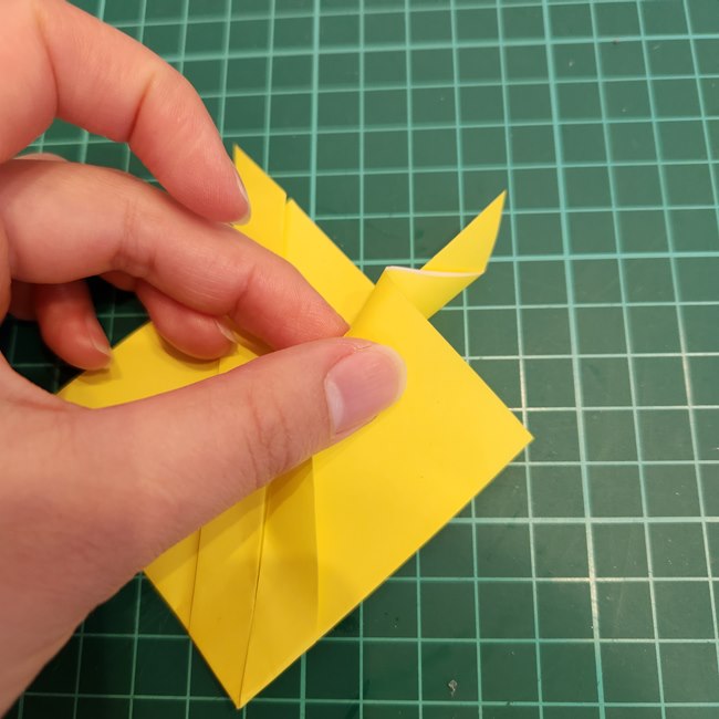 ポケモン折り紙 サンダースの簡単な折り方作り方(8)