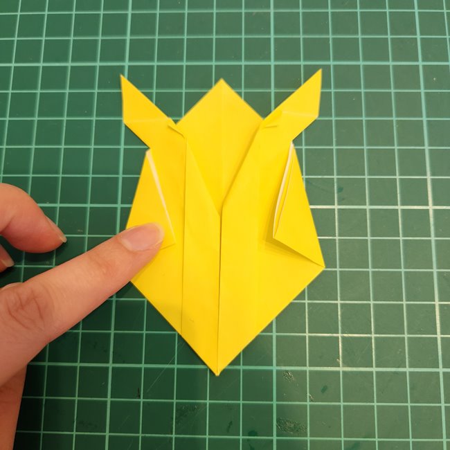 ポケモン折り紙 サンダースの簡単な折り方作り方(11)