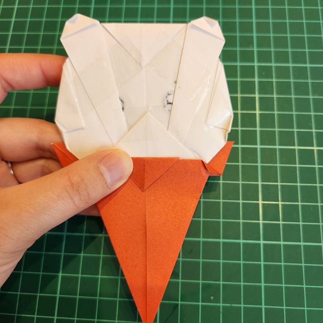 折り紙のちいかわのアイスの簡単な作り方折り方②貼り合わせ(5)