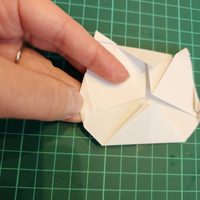 ちいかわハチワレの折り紙の折り方作り方(15)
