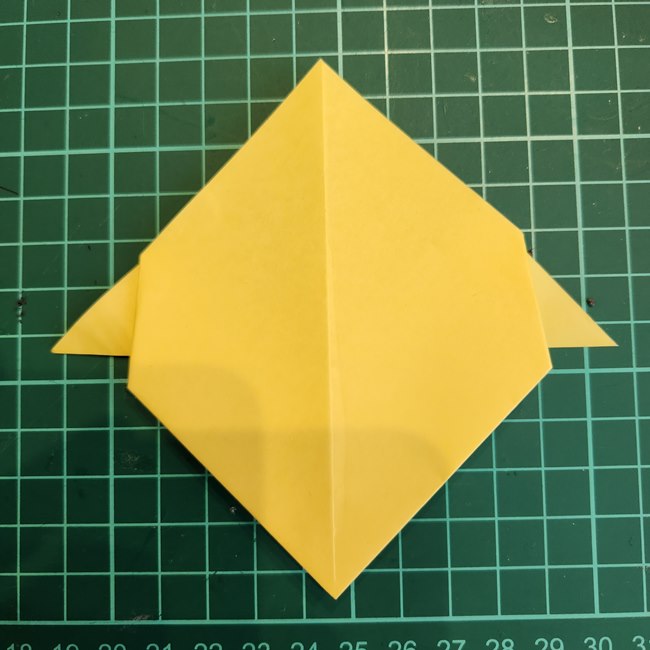 ちいかわのラッコの顔の折り紙♪折り方作り方(8)