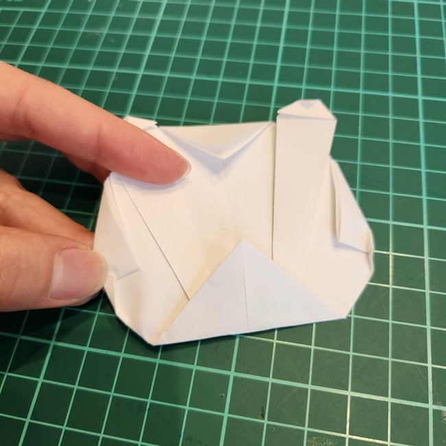 ちいかわの顔の折り紙｜簡単な折り方作り方(13)