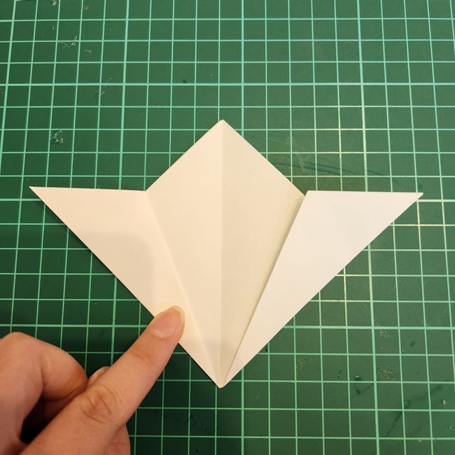 ちいかわの顔の折り紙｜簡単な折り方作り方(6)