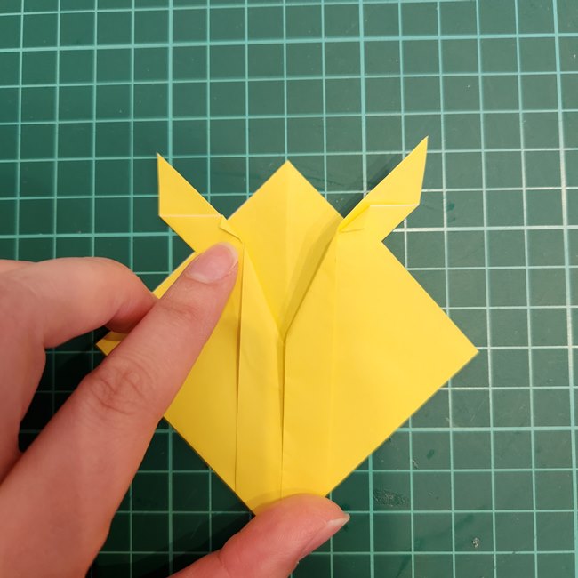 ポケモン折り紙 サンダースの簡単な折り方作り方(10)