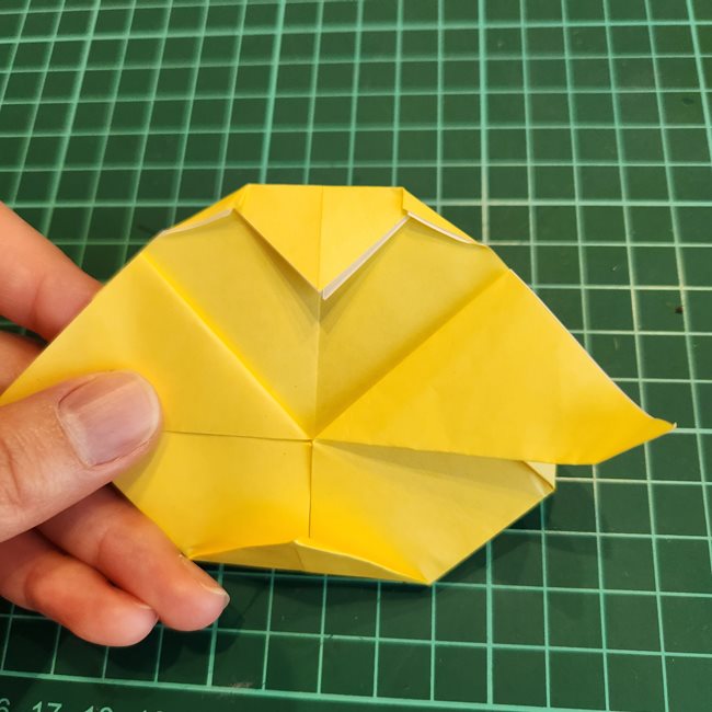 ちいかわのラッコの顔の折り紙♪折り方作り方(10)