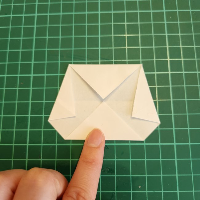 ちいかわ モモンガの折り紙の折り方作り方①顔(5)