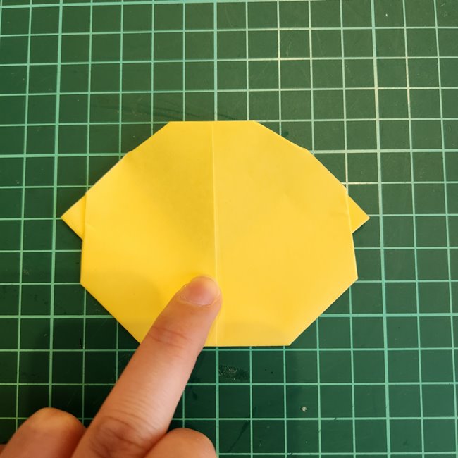 ちいかわのラッコの顔の折り紙♪折り方作り方(12)
