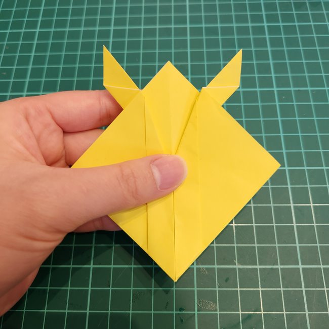 ポケモン折り紙 サンダースの簡単な折り方作り方(9)