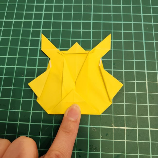 ポケモン折り紙 サンダースの簡単な折り方作り方(14)