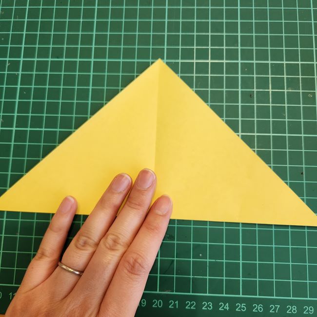 ちいかわのラッコの顔の折り紙♪折り方作り方(4)