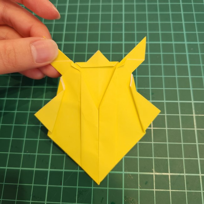 ポケモン折り紙 サンダースの簡単な折り方作り方(13)