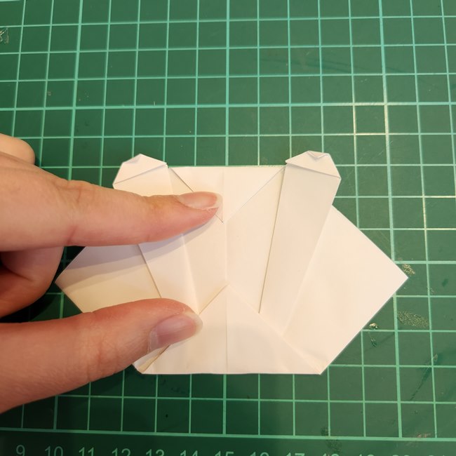 ちいかわの顔の折り紙｜簡単な折り方作り方(11)