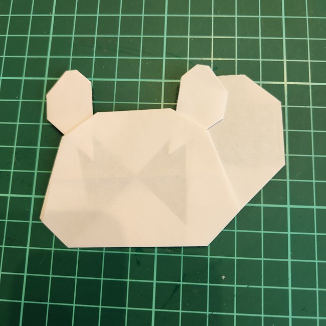 ちいかわ モモンガの折り紙の折り方作り方④貼り合わせ(7)