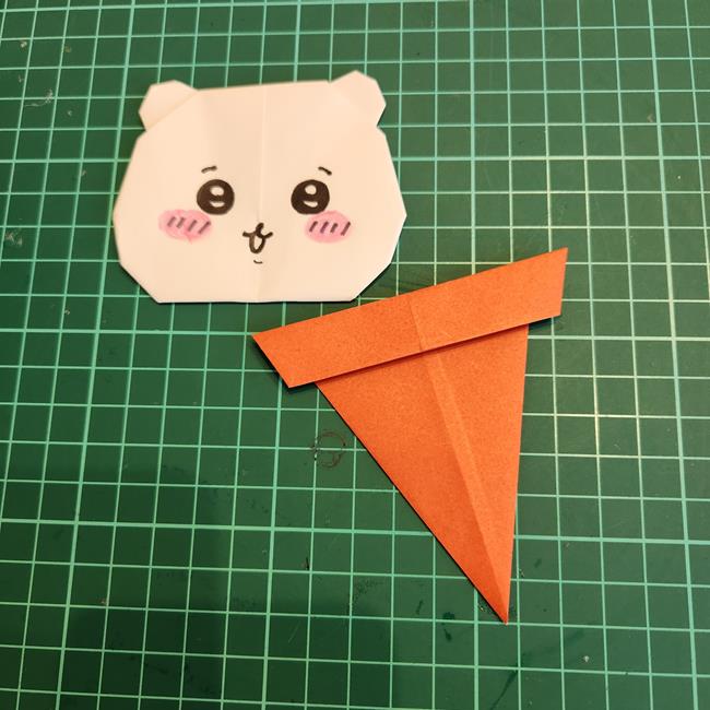 折り紙のちいかわのアイスの簡単な作り方折り方②貼り合わせ(4)