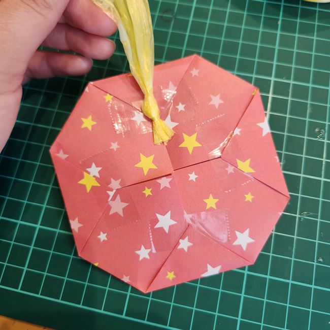 折り紙でちいかわのキャラクターのメダルの作り方折り方②完成(9)