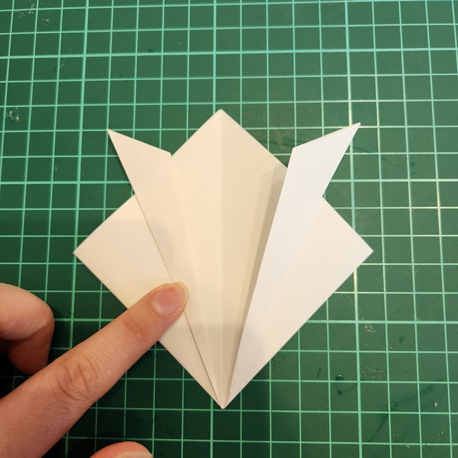 ちいかわの顔の折り紙｜簡単な折り方作り方(8)