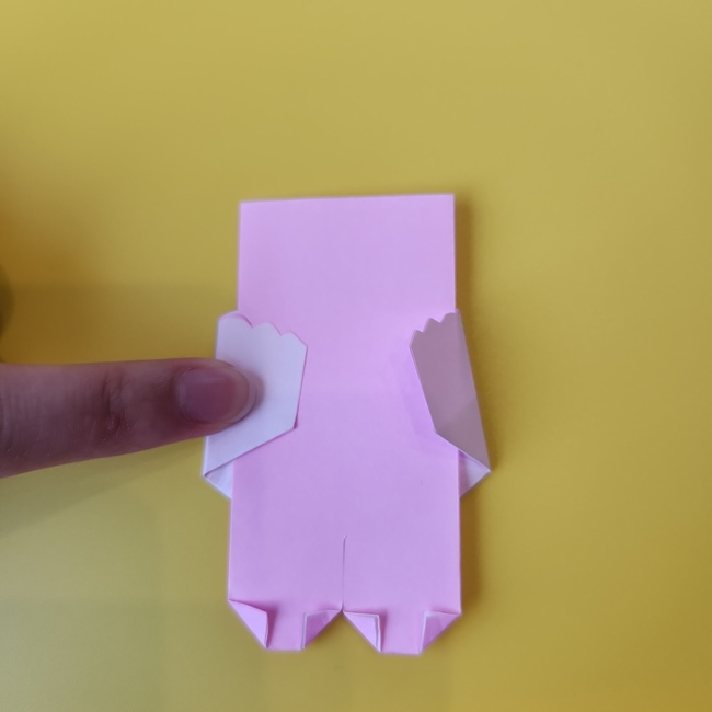 おぱんちゅうさぎの折り紙の簡単な作り方折り方③ぱんつ(9)