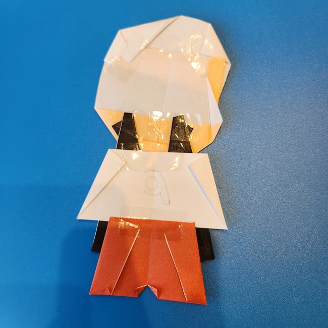 ロイの折り紙の簡単な折り方作り方⑥貼り合わせ(9)