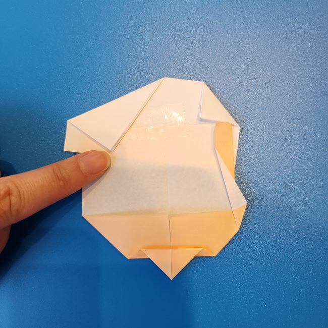 ロイの折り紙の簡単な折り方作り方②帽子(5)