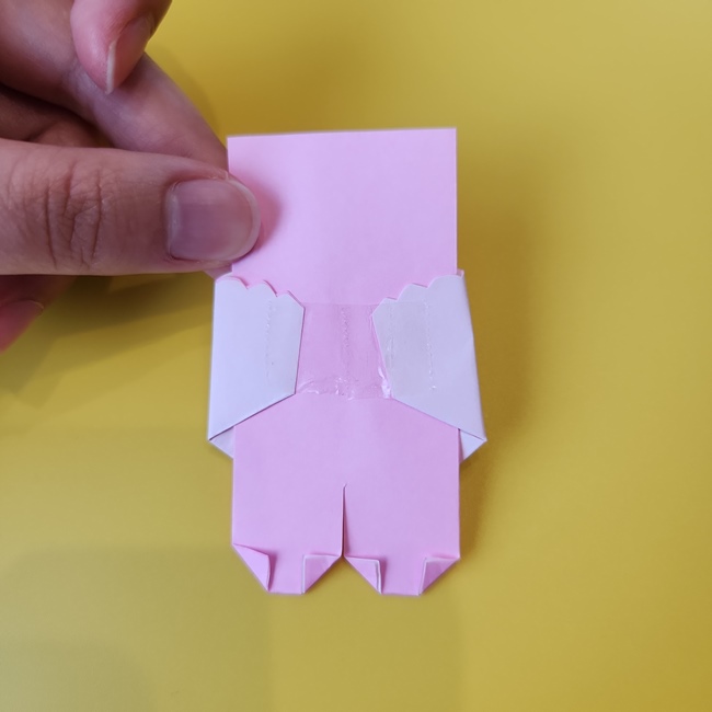 おぱんちゅうさぎの折り紙の簡単な作り方折り方③ぱんつ(10)