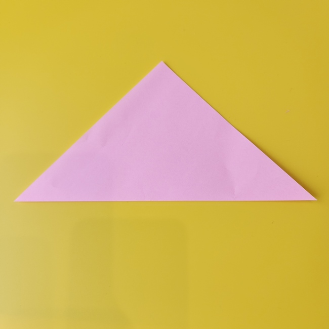おぱんちゅうさぎの折り紙の簡単な作り方折り方①顔(2)