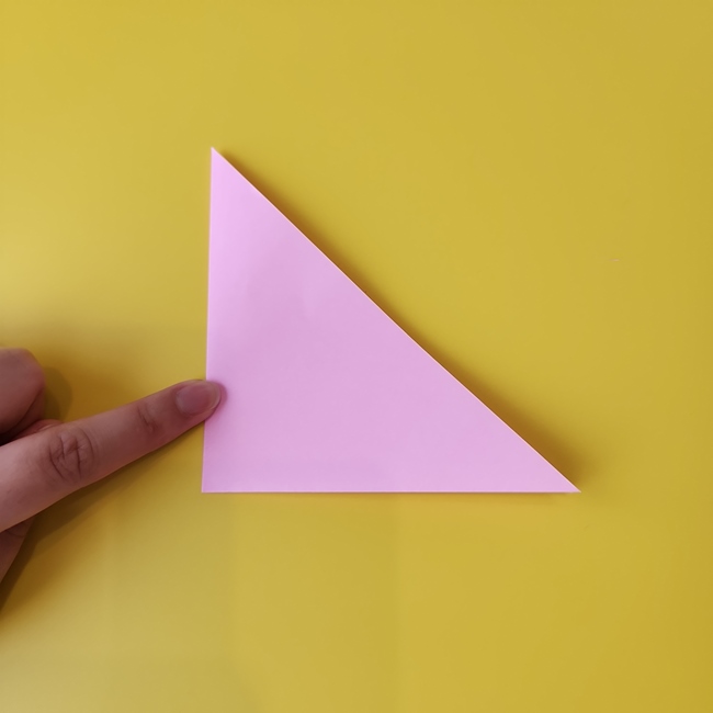 おぱんちゅうさぎの折り紙の簡単な作り方折り方①顔(3)
