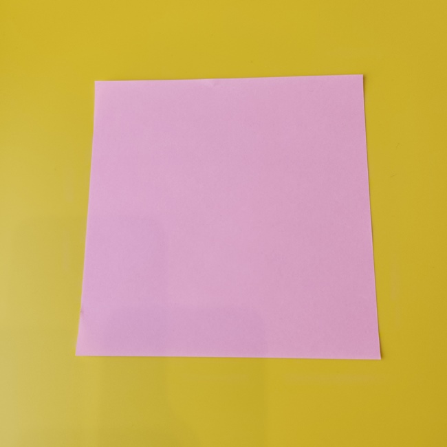 おぱんちゅうさぎの折り紙の簡単な作り方折り方①顔(1)