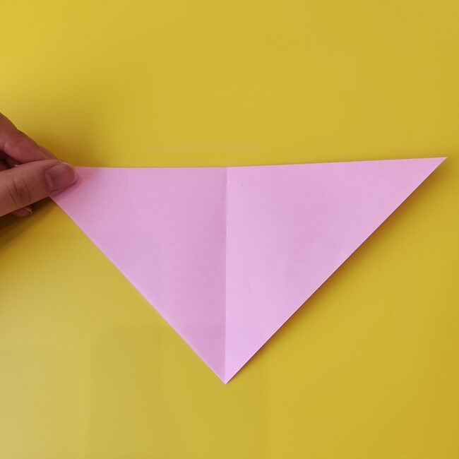 おぱんちゅうさぎの折り紙の簡単な作り方折り方①顔(4)