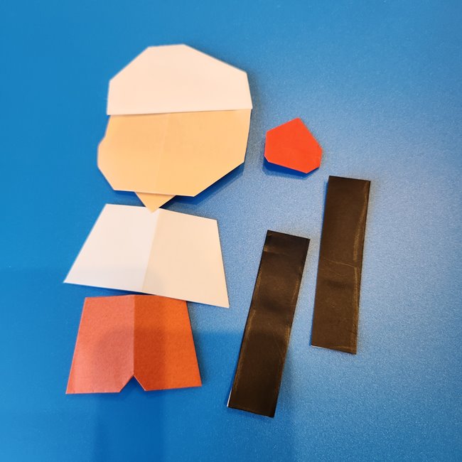 ロイの折り紙の簡単な折り方作り方⑥貼り合わせ(1)