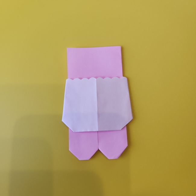 おぱんちゅうさぎの折り紙の簡単な作り方折り方③ぱんつ(11)