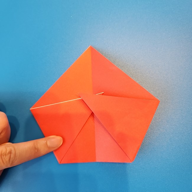 ポケモン折り紙 ホゲータの折り方作り方①顔(4)