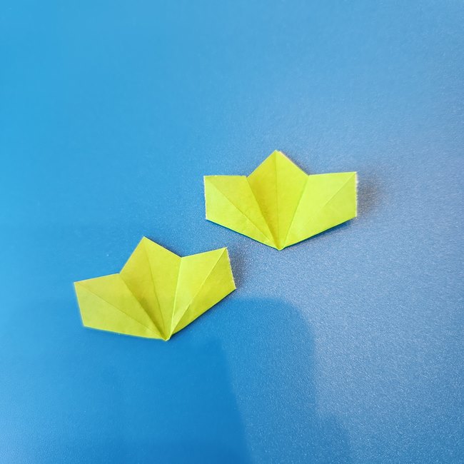 ポケモン折り紙 ニャオハの折り方作り方②頬(9)