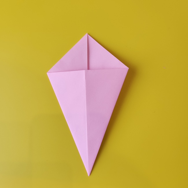 おぱんちゅうさぎの折り紙の簡単な作り方折り方①顔(6)