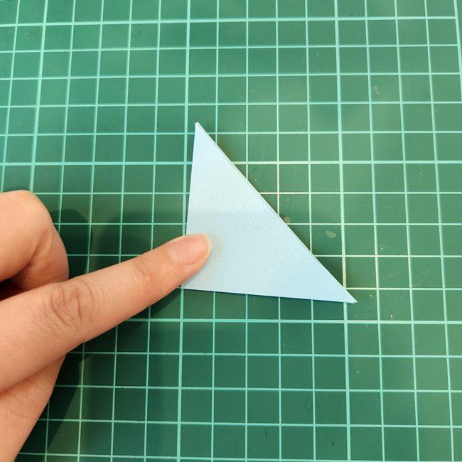 ポッチャマの折り紙の簡単な作り方折り方④羽(3)