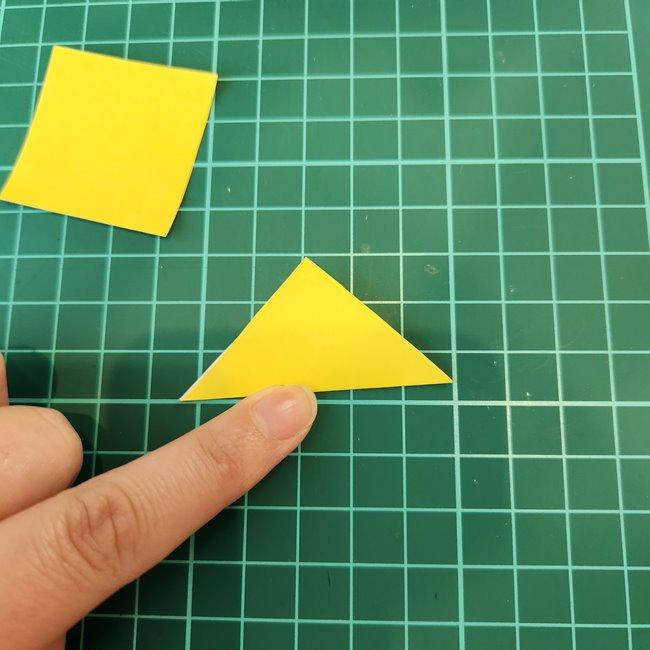 ポッチャマの折り紙の簡単な作り方折り方⑤足(2)