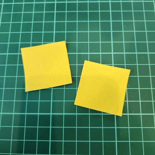 ポッチャマの折り紙の簡単な作り方折り方⑤足(1)