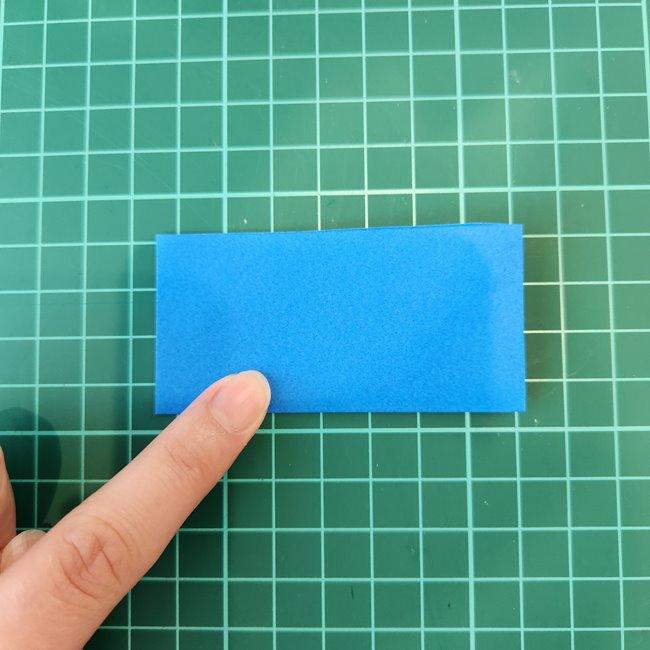 ポッチャマの折り紙の簡単な作り方折り方①顔(2)