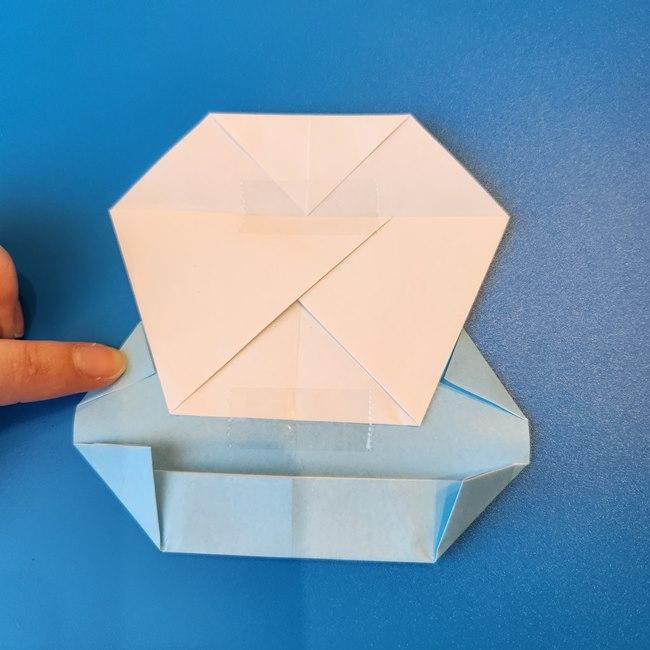 クワッスの折り紙の簡単な折り方作り方③顔・完成(19)