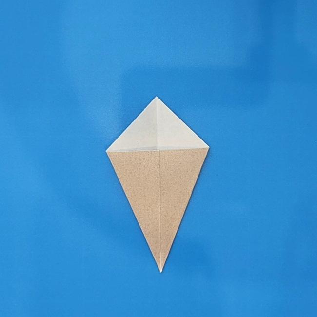 ポケモン折り紙 イワンコ折り方作り方②耳(4)