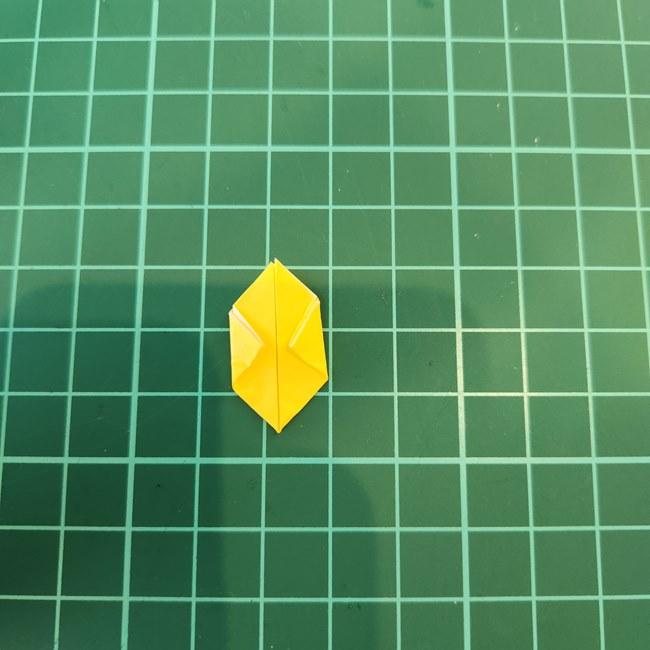 ポッチャマの折り紙の簡単な作り方折り方⑤足(6)