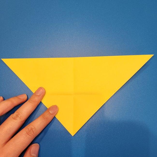 キャプテンピカチュウの折り紙の折り方作り方①顔(6)