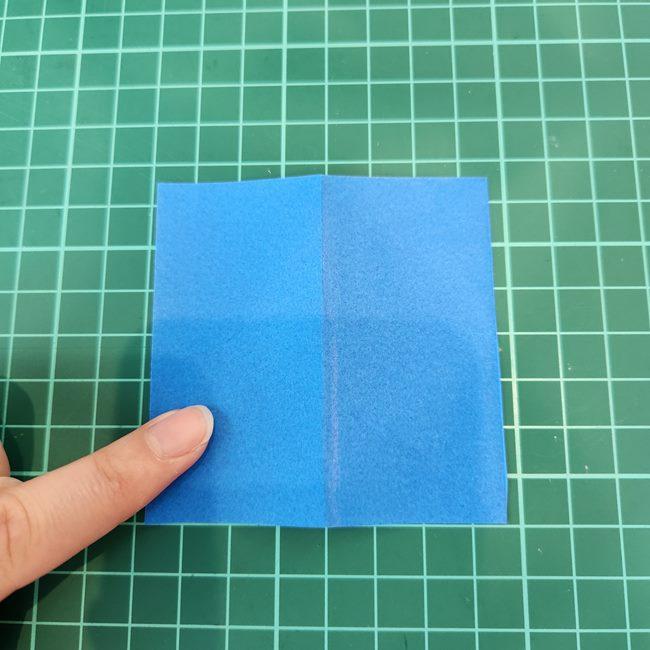 ポッチャマの折り紙の簡単な作り方折り方①顔(3)